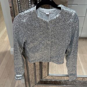 Good American - Silver Sequin top